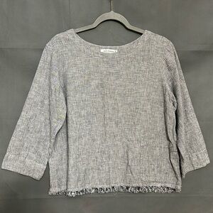 Cut Loose Heathered Gray Blouse